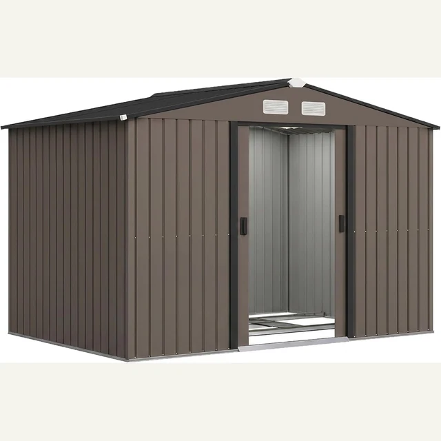 Vue principale de Abri de jardin métal Outsunny XXL 5,4 m², kit fondation inclus