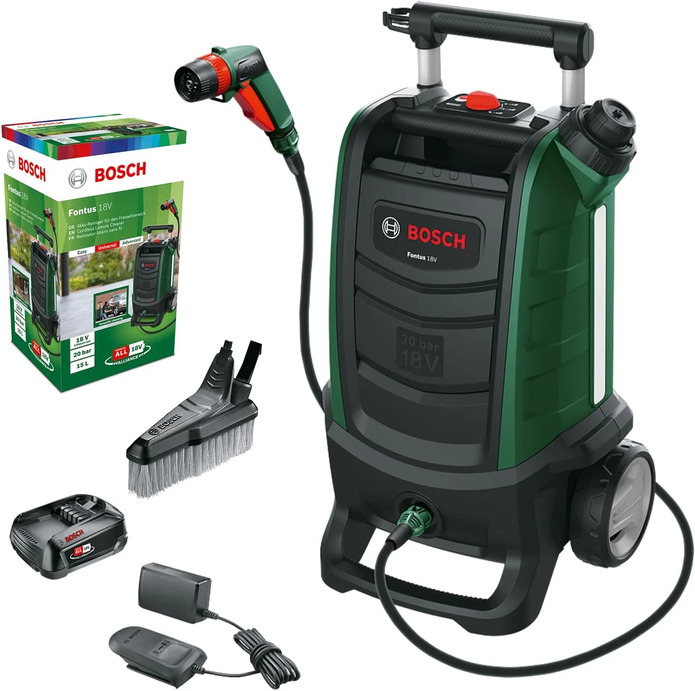 Bosch Fontus 18V, nettoyeur extérieur sans fil avec batterie : vue principale