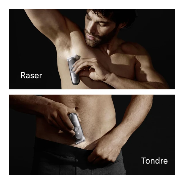 Vue principale de Braun Body Groomer Series 7 BG7555, tondeuse corps
