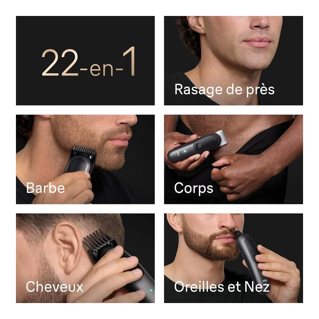 Vue principale de Braun Series 9 AIO9545, tondeuse tout en un 22 en 1