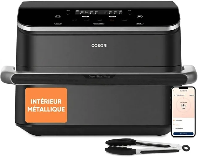 Vue principale de Cosori TwinFry 10 L, Friteuse sans huile double zone modulable