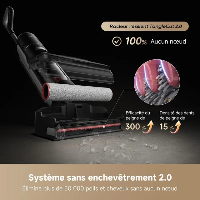Vue principale de Dreame H15 Mix, Système de nettoyage 7-en-1