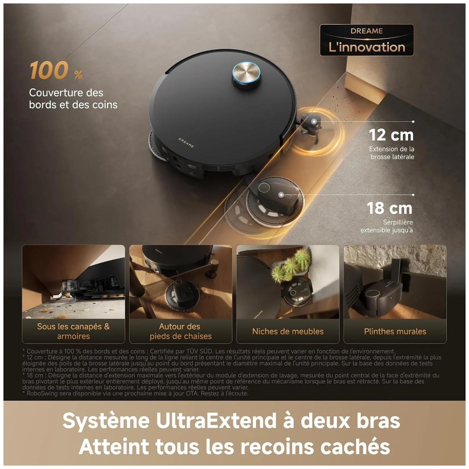 Vue principale de Dreame X60 Pro Ultra Complete, Robot aspirateur-laveur 42 000 Pa