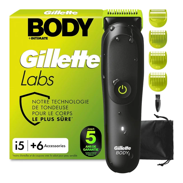 Vue principale de GilletteLabs Body + Intimate i5, tondeuse corps et zones intimes