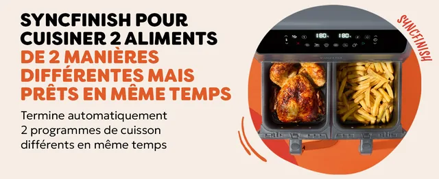 Vue principale de Instant Pot Vortex Dual Truffle, Friteuse sans huile double panier 8 L