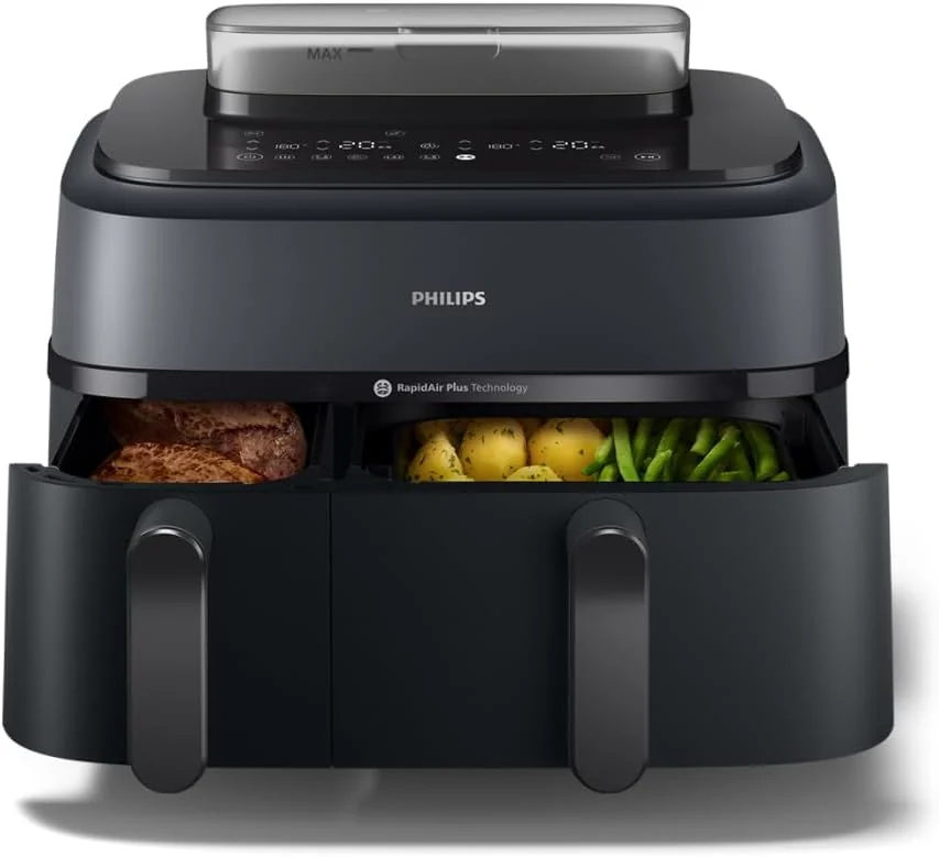 Philips Airfryer Série 5000, double panier 9 L avec vapeur : vue principale