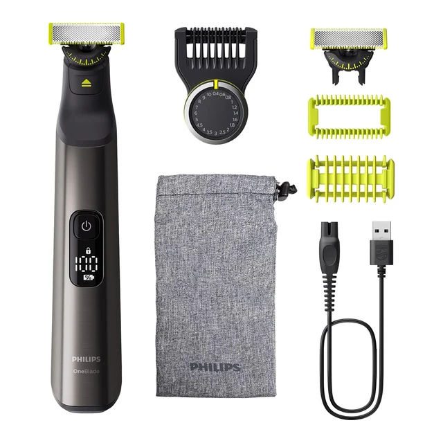 Vue principale de Philips OneBlade Pro 360 QP6552/30, tondeuse visage et corps