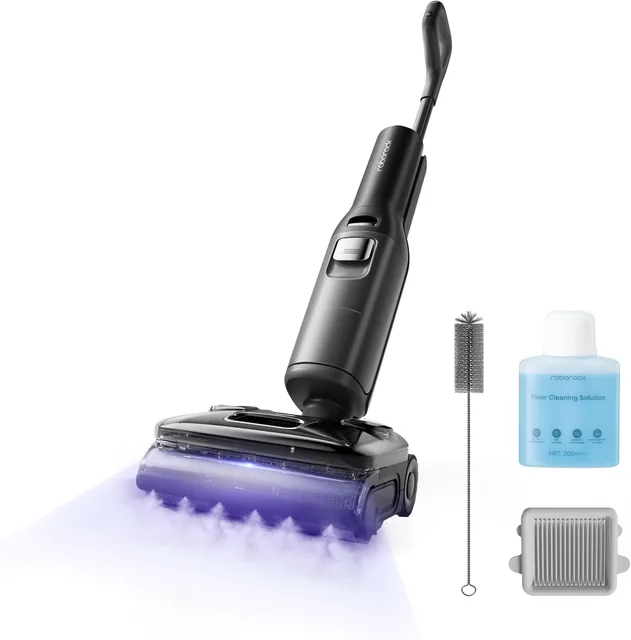 Vue principale de Roborock F25 Ultra, Aspirateur-laveur vapeur sans fil