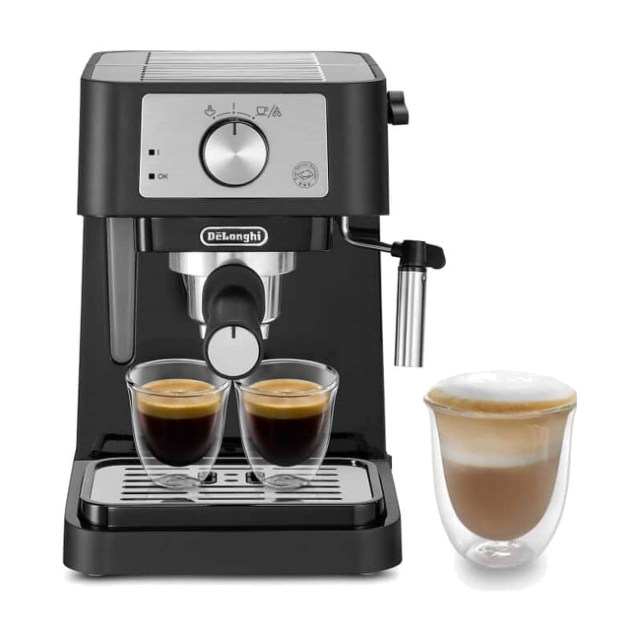 De’Longhi Stilosa EC260.BK – Machine expresso manuelle noire, buse vapeur et réservoir 1 L — vue principale