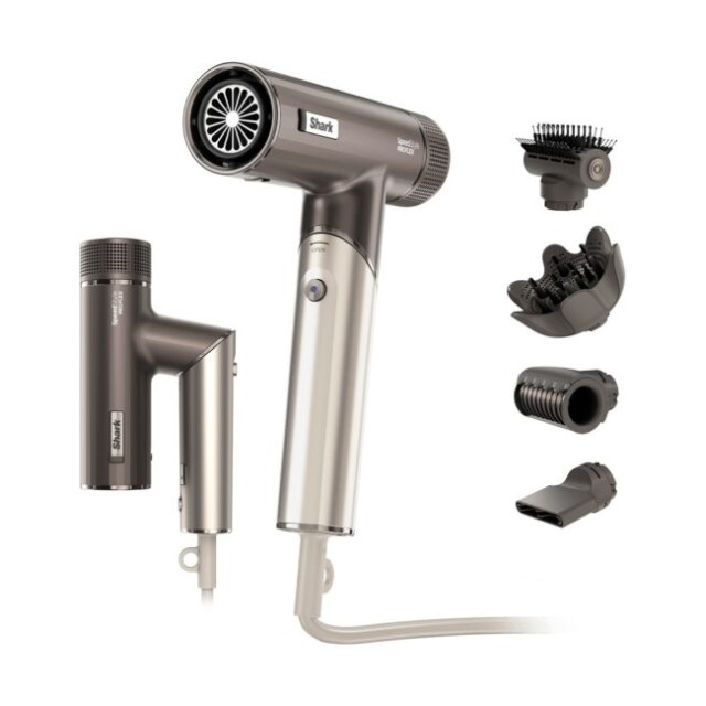 Shark SpeedStyle Pro FLEX HD542EU – Sèche-cheveux pliable 1 700 W, 4 embouts, moka — vue principale