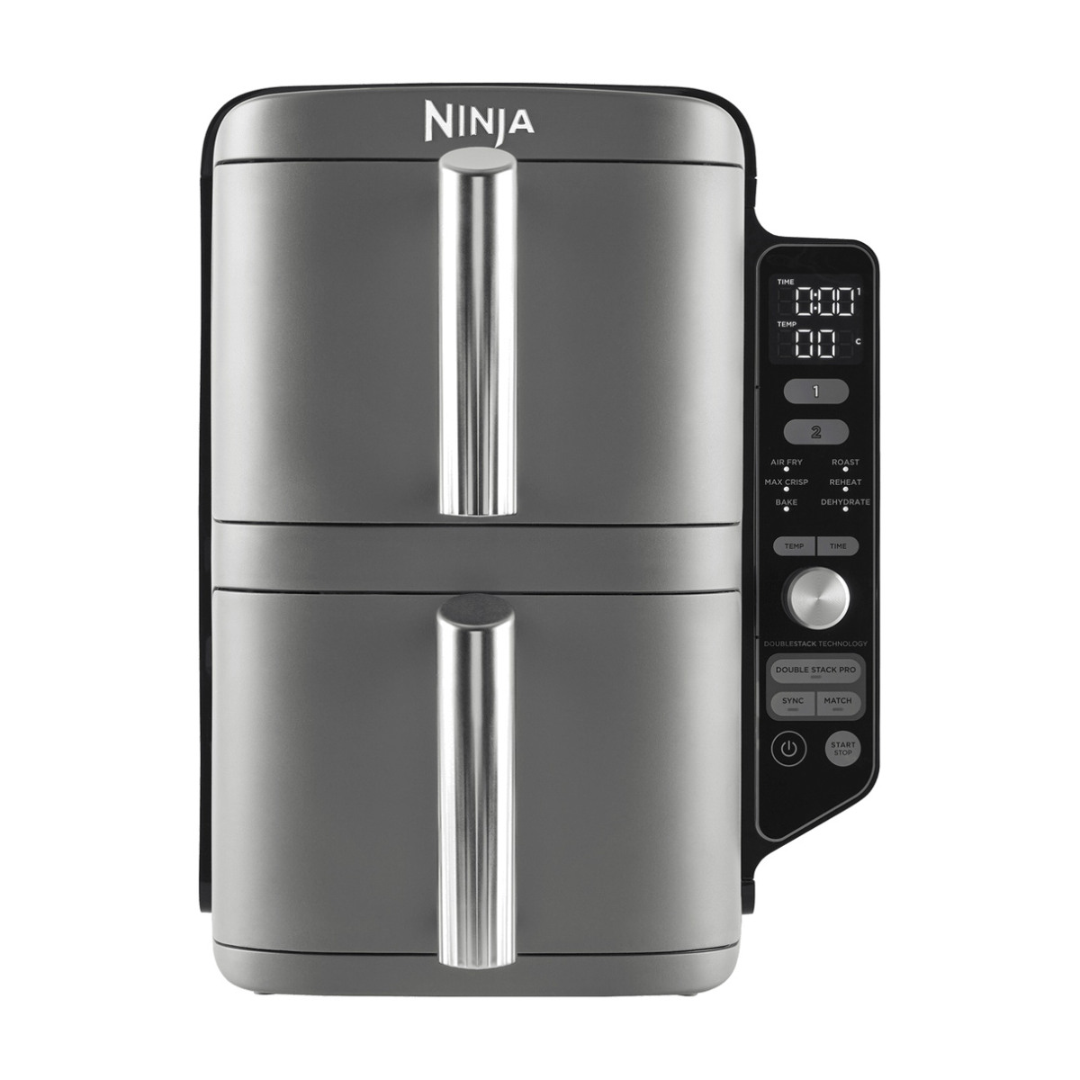 Ninja DoubleStack XL SL400EU gris – Air fryer vertical 9,5 L, 2 tiroirs, 6 programmes — vue principale
