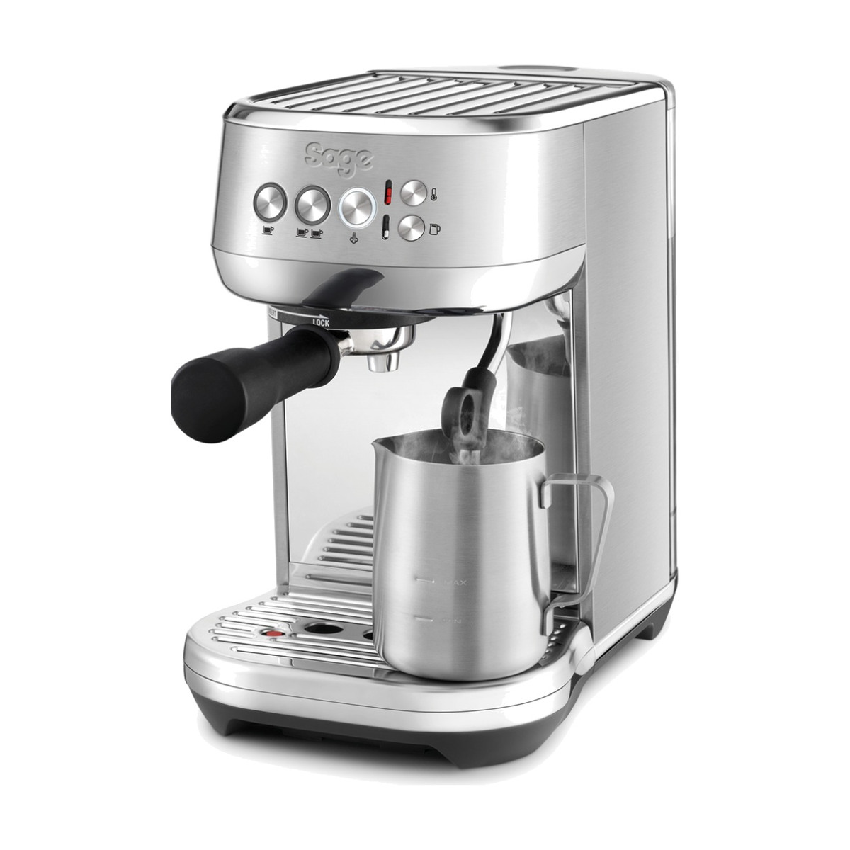 Sage Bambino Plus SES500BSS4EEU1 – Machine expresso inox, mousse de lait automatique — vue principale