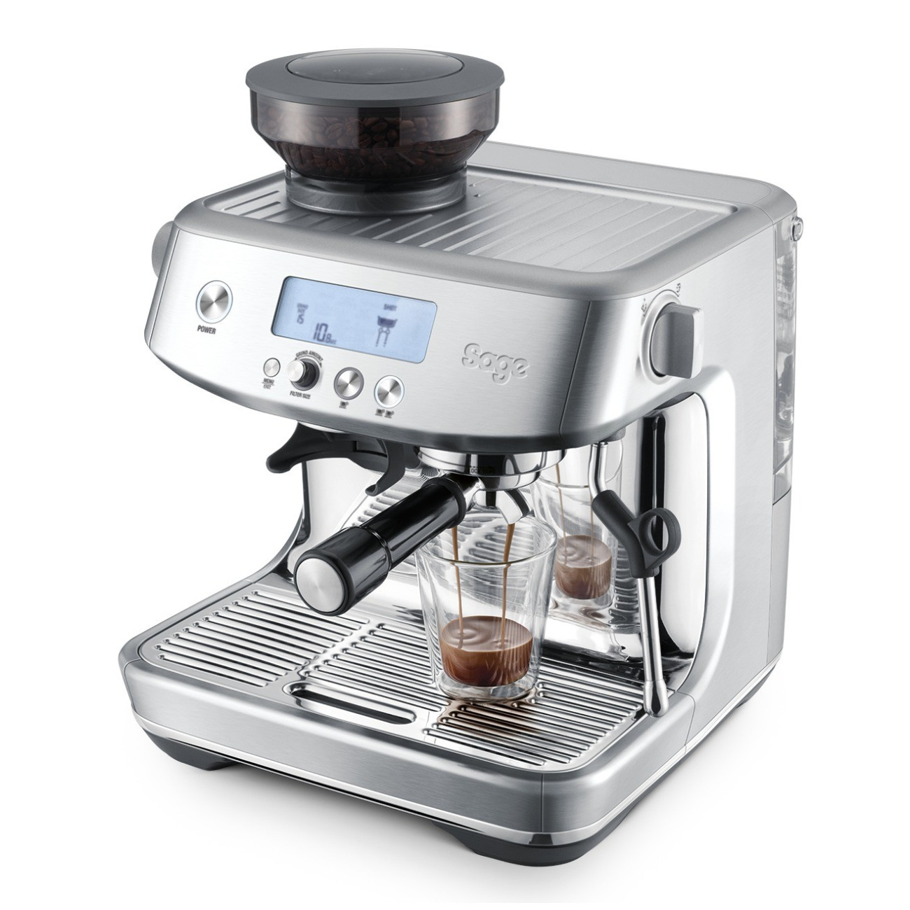 Sage Barista Pro SES878BSS4EEU1 – Machine expresso inox, broyeur Baratza 30 réglages, ThermoJet — vue 5