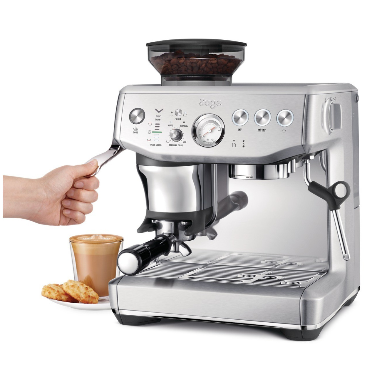 Sage Barista Express Impress inox — vue du produit
